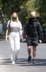 SOPHIE TURNER and Joe Jonas Out in Los Angeles 09/05/2020