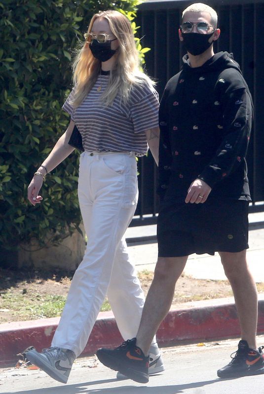SOPHIE TURNER and Joe Jonas Out in Los Angeles 09/05/2020