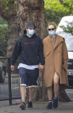 SUKI WATERHOUSE and Robert Pattinson Out in London 09/16/2020