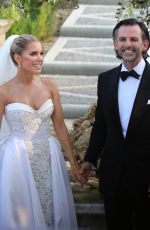 SYLVIE MEIS and Nicals Castello at Wdding Ceremony in Italy 09/19/2020