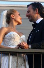 SYLVIE MEIS and Nicals Castello at Wdding Ceremony in Italy 09/19/2020