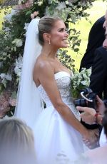SYLVIE MEIS and Nicals Castello at Wdding Ceremony in Italy 09/19/2020