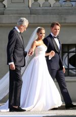 SYLVIE MEIS and Nicals Castello at Wdding Ceremony in Italy 09/19/2020