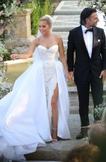 SYLVIE MEIS and Nicals Castello at Wdding Ceremony in Italy 09/19/2020