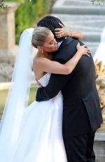 SYLVIE MEIS and Nicals Castello at Wdding Ceremony in Italy 09/19/2020