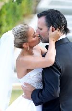SYLVIE MEIS and Nicals Castello at Wdding Ceremony in Italy 09/19/2020