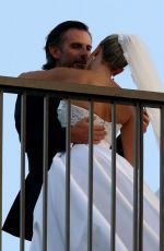 SYLVIE MEIS and Nicals Castello at Wdding Ceremony in Italy 09/19/2020