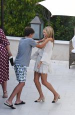 SYLVIE MEIS and Niclas Castello at a Pre-wedding Party in Italy 09/17/2020