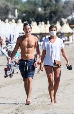 TAYLOR MARIE HILL Out at a Beach in Venice 09/03/2020