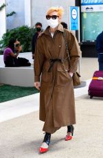 TILDA SWINTON Arrives at Venice Airport 09/01/2020