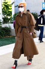 TILDA SWINTON Arrives at Venice Airport 09/01/2020