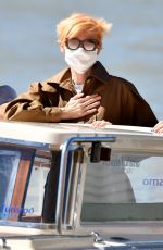 TILDA SWINTON Arrives at Venice Airport 09/01/2020