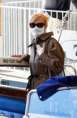 TILDA SWINTON Arrives at Venice Airport 09/01/2020