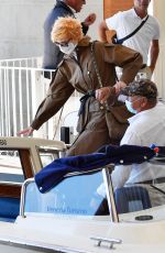 TILDA SWINTON Arrives at Venice Airport 09/01/2020