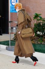 TILDA SWINTON Arrives at Venice Airport 09/01/2020