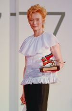 TILDA SWINTON at 77th Venice Film Festival Opening Ceremony 09/02/2020