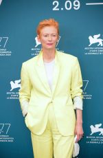 TILDA SWINTON at The Human Voice Photocall at 2020 Venice Film Festival 09/03/2020
