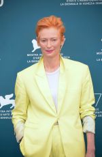 TILDA SWINTON at The Human Voice Photocall at 2020 Venice Film Festival 09/03/2020