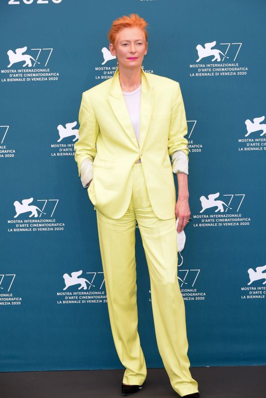TILDA SWINTON at The Human Voice Photocall at 2020 Venice Film Festival 09/03/2020