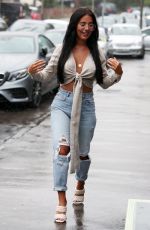YAZMIN OUKHELLOU on the Set of The Only Way is Essex 09/03/2020