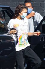 ZENDAYA Arrives at a Studio in Los Angeles 09/24/2020