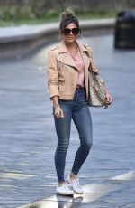 ZOE HARDMAN in Denim Arrives at Heart Radio in London 08/30/2020