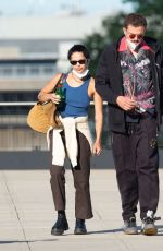 ZOE KRAVITZ and Karl Glusman at JFK Airport in New York 08/31/2020