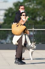 ZOE KRAVITZ and Karl Glusman at JFK Airport in New York 08/31/2020