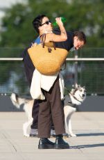 ZOE KRAVITZ and Karl Glusman at JFK Airport in New York 08/31/2020