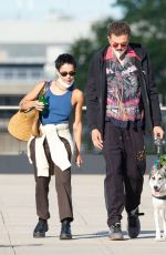ZOE KRAVITZ and Karl Glusman at JFK Airport in New York 08/31/2020