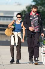 ZOE KRAVITZ and Karl Glusman at JFK Airport in New York 08/31/2020