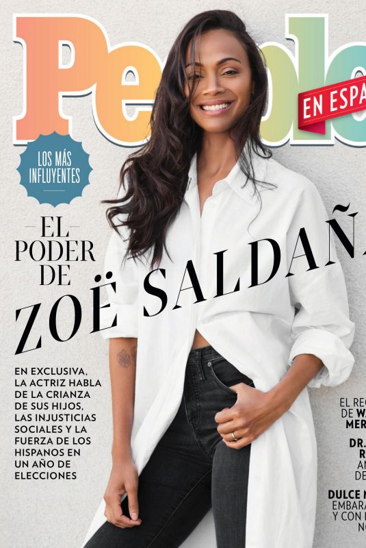 ZOE SALDANA in People en Espanol, October 2020