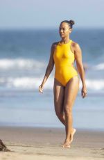 ZOE SALDANA in Swimsuit at a Beach in Malibu 09/06/2020
