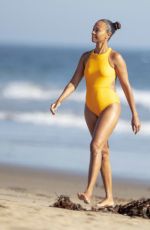 ZOE SALDANA in Swimsuit at a Beach in Malibu 09/06/2020