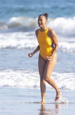 ZOE SALDANA in Swimsuit at a Beach in Malibu 09/06/2020