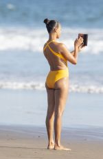 ZOE SALDANA in Swimsuit at a Beach in Malibu 09/06/2020