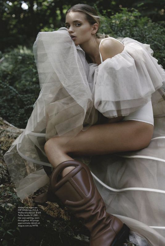ABBEY LEE KERSHAW in Vogue Magazine, Australia October 2020