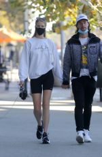 ABBY CHAMPION and Patrick Schwarzenegger at Kreation in Brentwood 10/29/2020