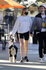 ABBY CHAMPION and Patrick Schwarzenegger Out for Lunch in Brentwood 10/29/2020