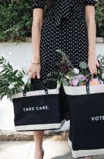 ABIGAIL SPENCER Promotes Her Own Design Bags 2020