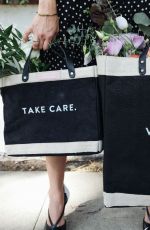 ABIGAIL SPENCER Promotes Her Own Design Bags 2020