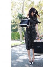 ABIGAIL SPENCER Promotes Her Own Design Bags 2020