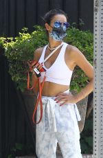 ALESSANDRA AMBROSIO Arrives at a Friend