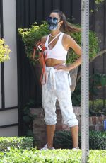 ALESSANDRA AMBROSIO Arrives at a Friend