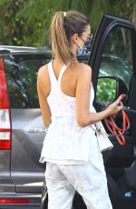 ALESSANDRA AMBROSIO Arrives at a Friend