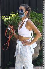 ALESSANDRA AMBROSIO Arrives at a Friend