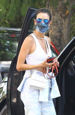 ALESSANDRA AMBROSIO Arrives at a Friend