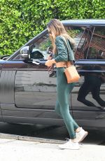 ALESSANDRA AMBROSIO Arrives at a Private Volleyball Class in Santa Monica 10/20/2020