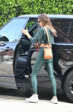 ALESSANDRA AMBROSIO Arrives at a Private Volleyball Class in Santa Monica 10/20/2020
