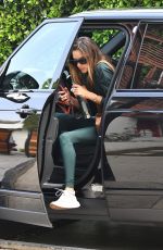 ALESSANDRA AMBROSIO Arrives at a Private Volleyball Class in Santa Monica 10/20/2020